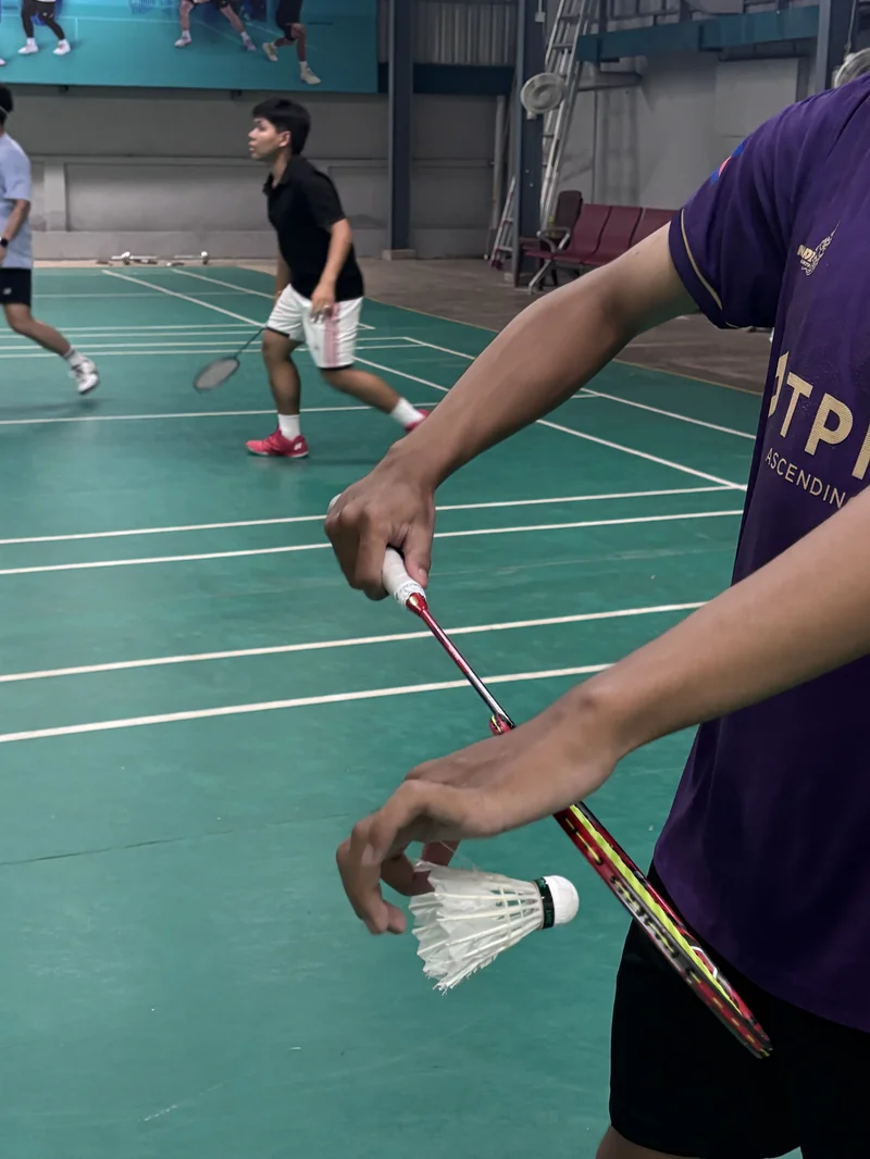 Serve refinement badminton drill